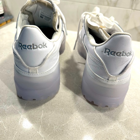 Reebok, Cardi B, white leather platform, shoes, brand new, size 9 - Picture 3 of 10